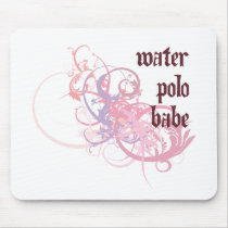 Water Polo Babe mousepads