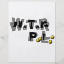 Water polo blur flyer design