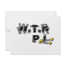 Water polo blur personalized announcement