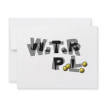 Water polo blur personalized announcement