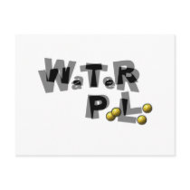 Water polo blur postcard