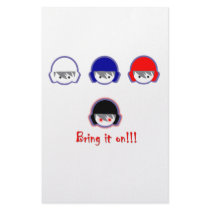 Water polo bring it on paper products customized stationery