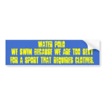 WATER POLO BUMPER STICKER
