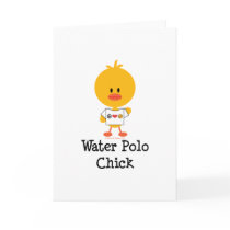 Water Polo Chick Greeting Card