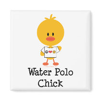 Water Polo Chick Magnet