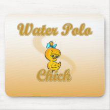 Water Polo Chick Mouse Pads