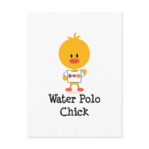 Water Polo Chick Postcard