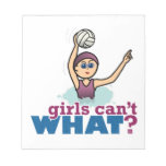Water Polo Girl Memo Notepads