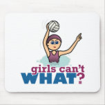 Water Polo Girl Mouse Pads