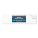 Water Polo Player Marquee Bumper Sticker