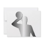 Water polo player silouette custom announcements