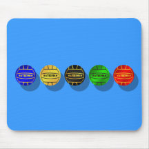 Water polo players and waterpolo players ball mousepads