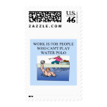 water polo players stamps