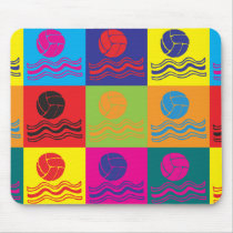 Water Polo Pop Art mousepads