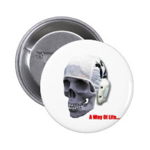 water-polo-skull buttons