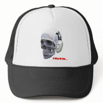 water-polo-skull trucker hat
