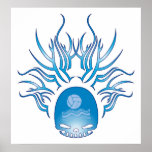 Water Polo Skull posters