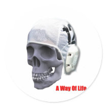 water-polo-skull sticker