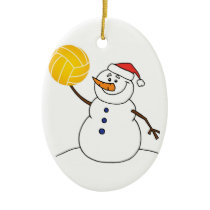 Water Polo Snowman Ornament ornaments