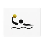 Water Polo Universal Sport Symbol postcards