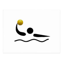 Water Polo Universal Sport Symbol Postcard