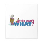 Water Polo Woman Memo Pad