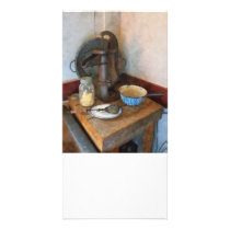 Water Pump in Kitchen Personalized Photo Card