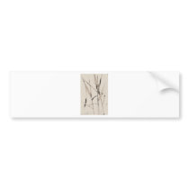 Water Reed Digital art Bumper Sticker
