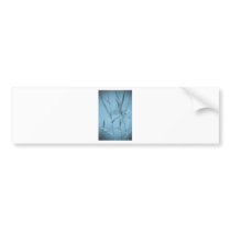 Water Reed Digital Art Bumper Sticker