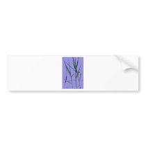 Water Reed Digital Art Bumper Stickers