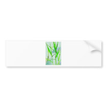 Water Reed Digital Art Bumper Stickers