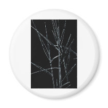 Water Reed Digital art Fridge Magnet