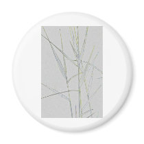 Water Reed Digital art Refrigerator Magnet