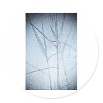 Water Reed Digital art Round Sticker