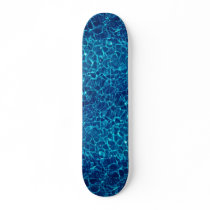 Water reflection in Swimming pool, abstract Skate Decks