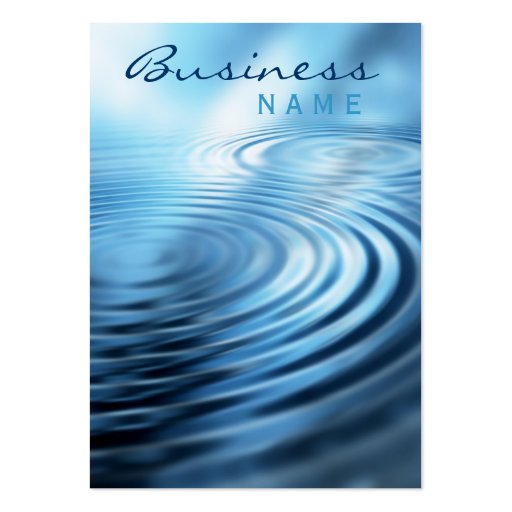 Water Ripples Business Card (front side)