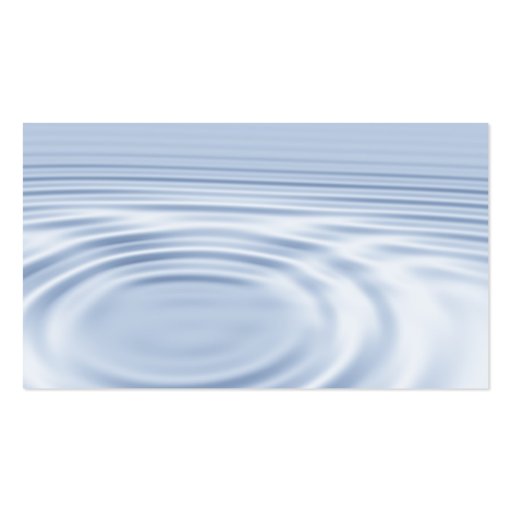 Water ripples business cards (back side)