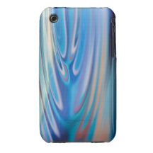 Water Ripples turquoise Abstract multicolor iPhone 3 Case