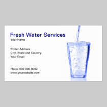 Water Services Business Card business cards