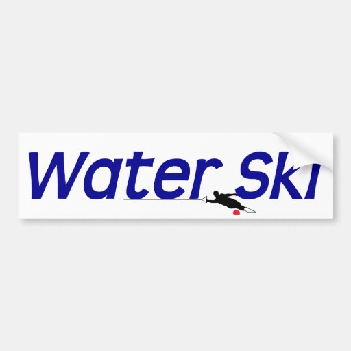 Water Ski Bumper Sticker Zazzle
