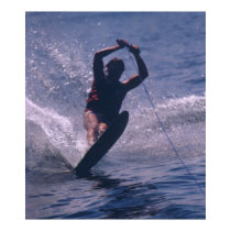 Water Ski -- In Blue posters by CRWilkins Water Ski -- In Blue posters