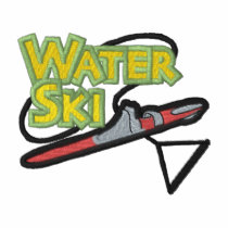 Water-ski Logo embroidered shirts by ZazzleEmbroidery Water-ski Logo embroidered shirts