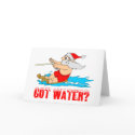 Water Ski Santa cards by TeeZazzle Water Ski Santa cards
