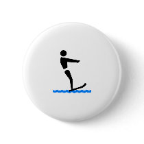 Water Skiing buttons by TeeZazzle Water Skiing buttons