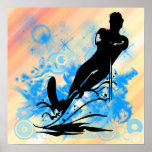 Water Skiing Poster posters