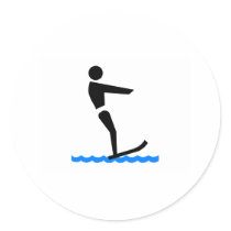Water Skiing stickers by TeeZazzle Water Skiing stickers