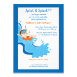 Water Slide Birthday Party Invitation