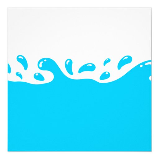 Water Splash Boy Pool Party Birthday Invitation