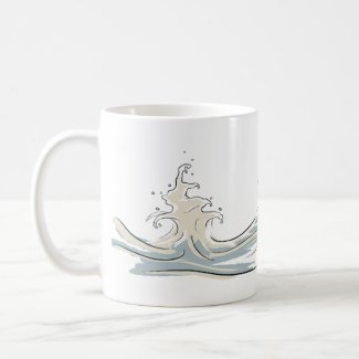 Water splash mug mug