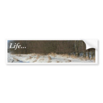 Water Stream Hidden Under Snow bumper stickers by lifesphere Water Stream Hidden Under Snow bumper stickers